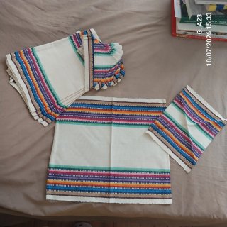 Set 6 manteles individuales y 6 mini servilletas