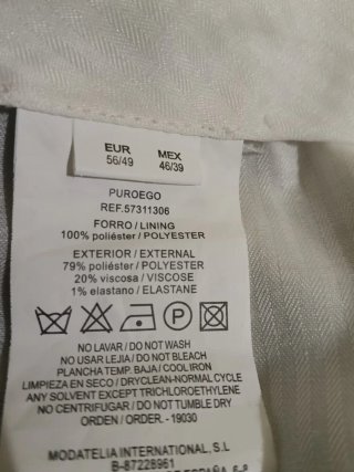 Traje azul
