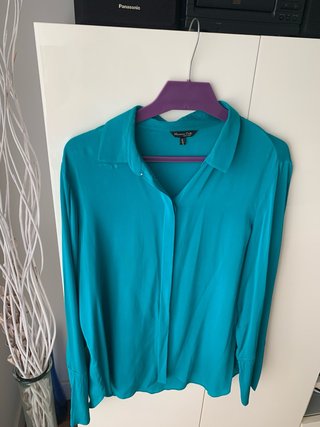 Camisa Massimo Dutti seda manga larga