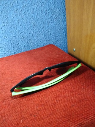 Gafas de Ciclismo Negras con Lentes Verdes