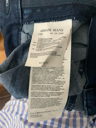 Pantalón vaquero pitillo Armani Jeans azul