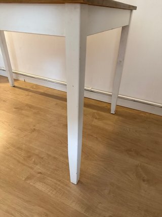 Mesa Comedor Madera Blanca 120x70cm