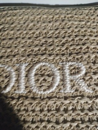 Neceser/Bolso de mano Dior Beige y Blanco