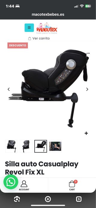 Silla de coche Playxtrem gris