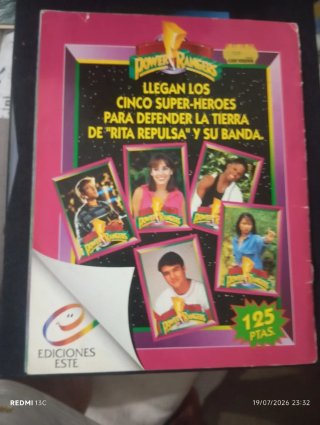 Álbum Power Rangers 1994 (Ediciones Este)