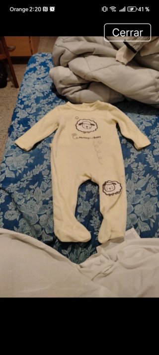 Pijama bebé largo con ovejas