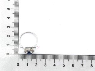 anillo plata 925mm con piedra con circonita