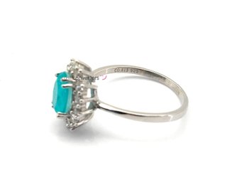 anillo plata 925mm con piedra con circonita