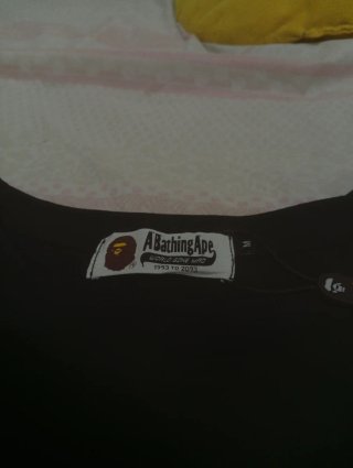 Maglietta Bathing Ape Nera Multicolor