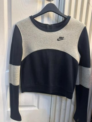 Sudadera Nike Tech Mujer Negra y Gris
