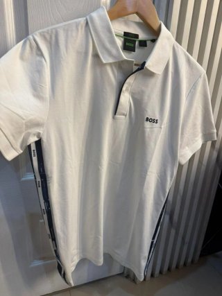 Camisa Polo Hugo Boss Blanca Hombre