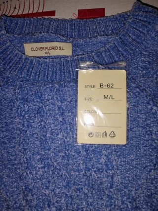 Jersey Azul Clover Canyon Talla M