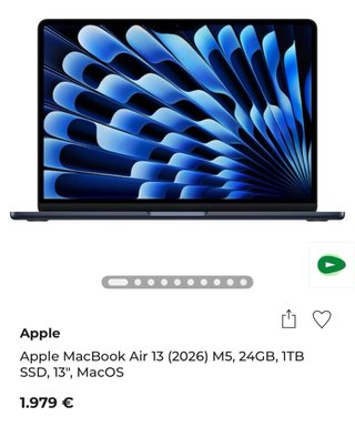 MacBook Air M5 24GB RAM 1TB SSD