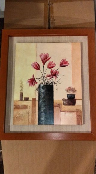 LOTE VINTAGE DE 5 CUADROS DECORATIVOS