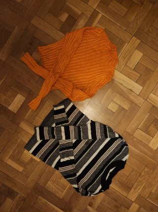 Camisetas manga larga naranja y rayas *no envío