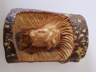 Gesù Scultura Legno Ulivo Artigianale