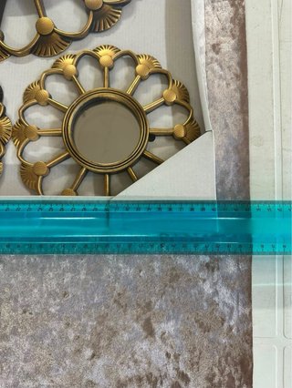 Set 3 specchi decorativi oro