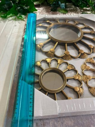 Set 3 specchi decorativi oro