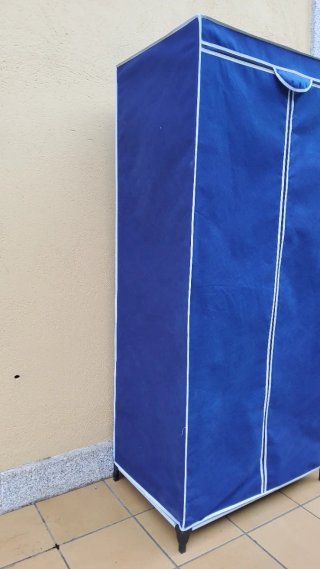 ARMARIO TELA AZUL 74 ANCHO Y 1,52 ALTO -NUEVO