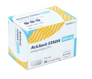 2 Cajas Aciclovir STADA 800 mg Sin Abrir