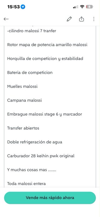 Yamaha jog RR circuito. Entera malossi