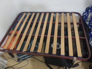 Cama 140x190 cm Metal y Madera