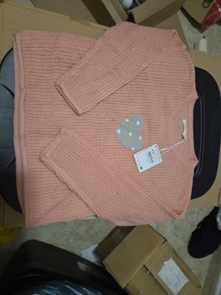 Jersey rosa corazón 9-10 años