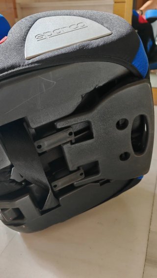 Silleta coche Sparco azul y negro
