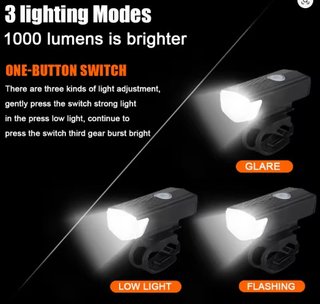 LUCES LED BICICLETA RECARGABLES USB