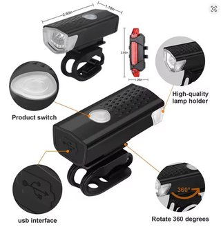 LUCES LED BICICLETA RECARGABLES USB