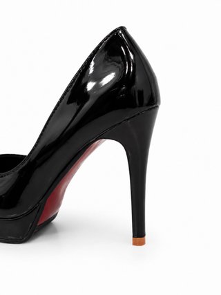Nuevos. Tacones. Pumps Charol Negro Tacon Alto