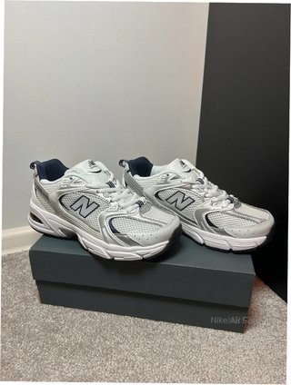 New Balance 530 Originales Plata Blanco Azul 38