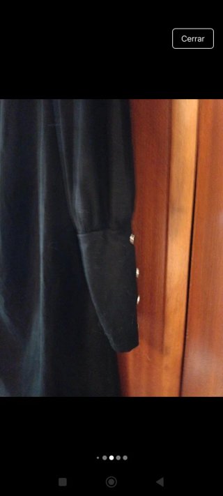 Vestido negro manga larga