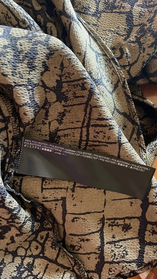 Falda larga estampado serpiente