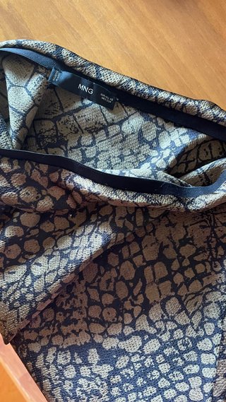 Falda larga estampado serpiente