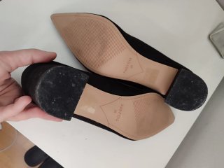 Zapatos de tacón ancho negros