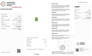 Peridoto 8ct Certificado