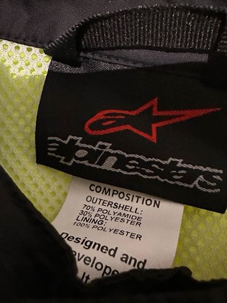 Chubasquero Moto Alpinestars Amarillo/Negro