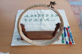 Kit Bordado Punto Cruz Cañamazo