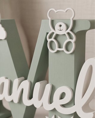 Letras 3D personalizadas con nombre para bebé
