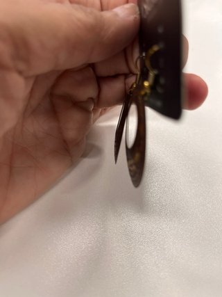 Pendientes aro Sfera cobre y dorado grabados