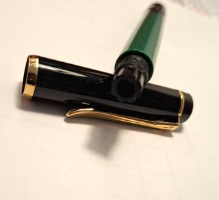 Stilografica Pelikan Verde e Nera