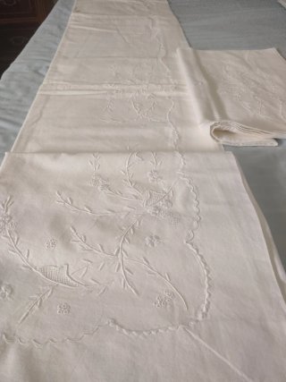 Juego Sábanas Bordadas a mano,Vintage