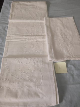 Juego Sábanas Bordadas a mano,Vintage