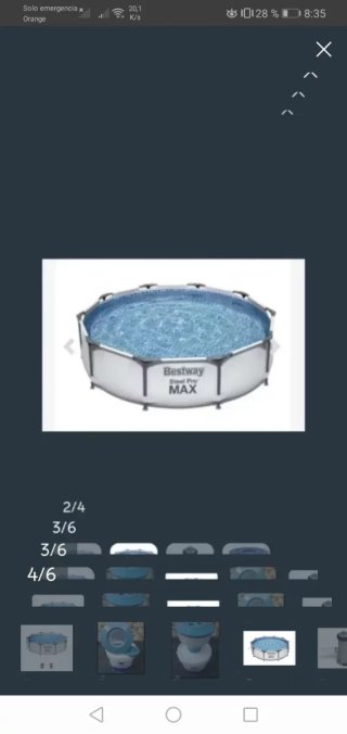Piscina nueva 305x76cm por desprecintar