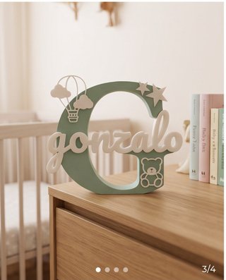 Letras 3D Personalizadas Nombre Bebé