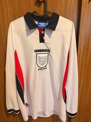 Camiseta Inglaterra Retro Manga Larga Umbro Talla
