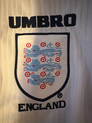 Camiseta Inglaterra Retro Manga Larga Umbro Talla