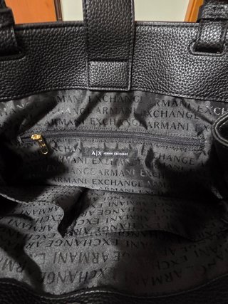 Bolso Armani, piel negra