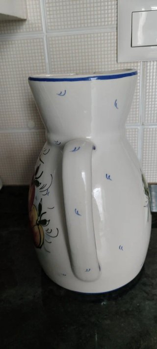 Jarra cerámica sangría frutas